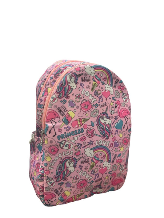 Cheerful unicorn Backpack for Child - Preschool Stage. Size 12” (33 • 23 • 9) cm