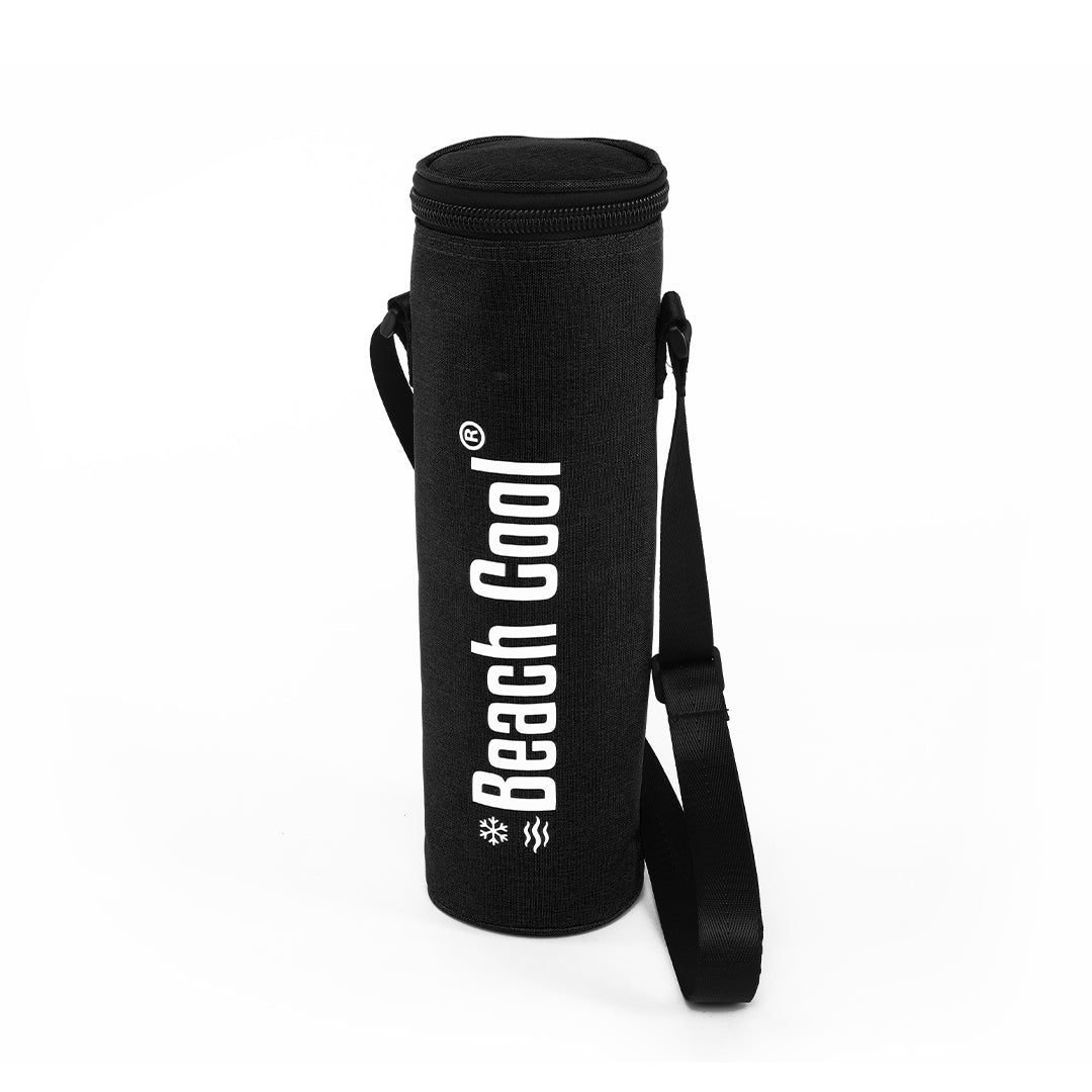 black Beach Cool Bag from Velda Store, insulated and compact 34x10 cm.