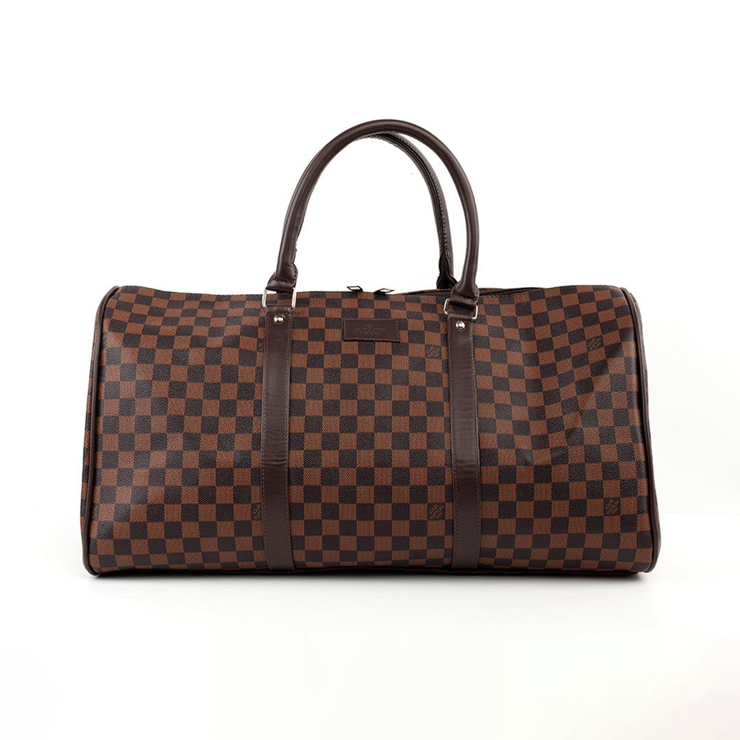 Large Leather Hand Bag_ LV Cube