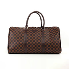 Large Leather Hand Bag_ LV Cube