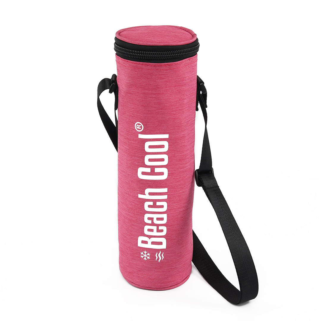 Pink Beach Cool Bag from Velda Store, insulated and compact 34x10 cm.